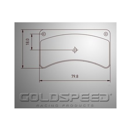Conjunto de pastilhas de freio Kellgate Goldspeed Corrida -479