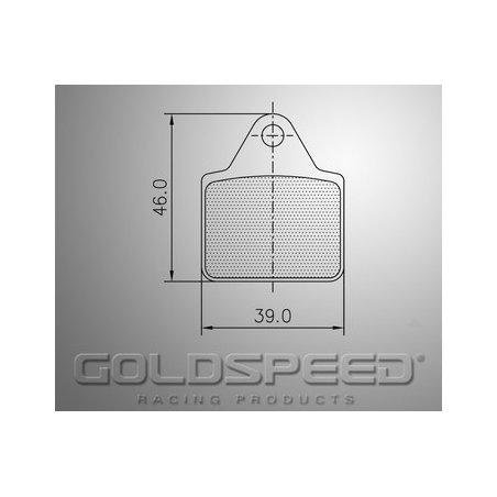 Conjunto de pastilhas de travões Lenzo Goldspeed Corrida -481