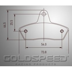 Set remblokken Haase van Goldspeed Racing -487