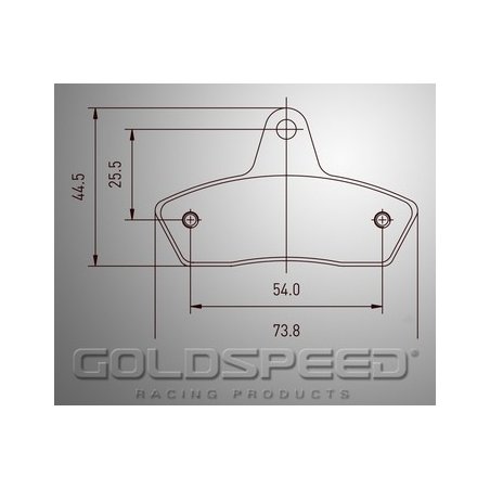 Set brake pads Haase for, Gold speed Racing-487