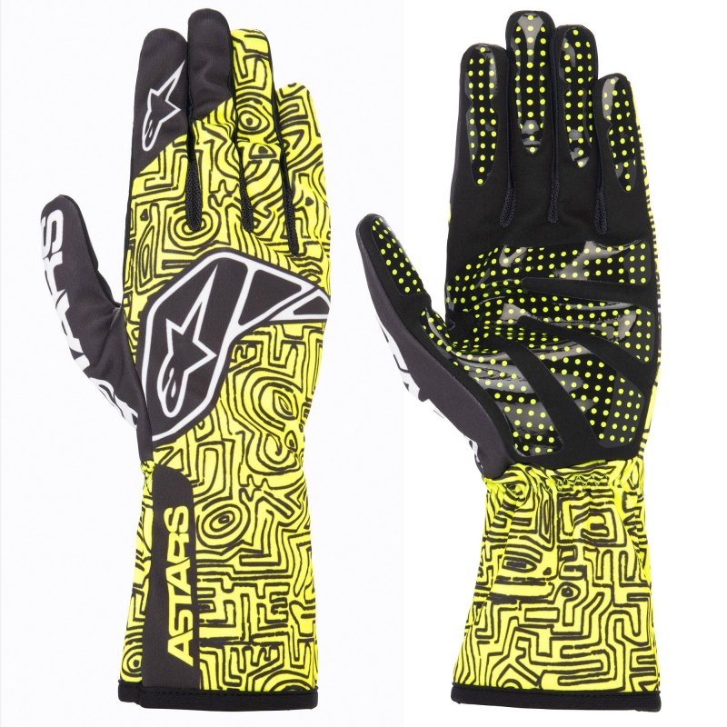Guanti verticali Alpinestars Tech 1-K Race V2 Giallo Fluo