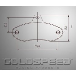 Set remblokken EA Comp/First/Wildkart van Goldspeed Racing -490
