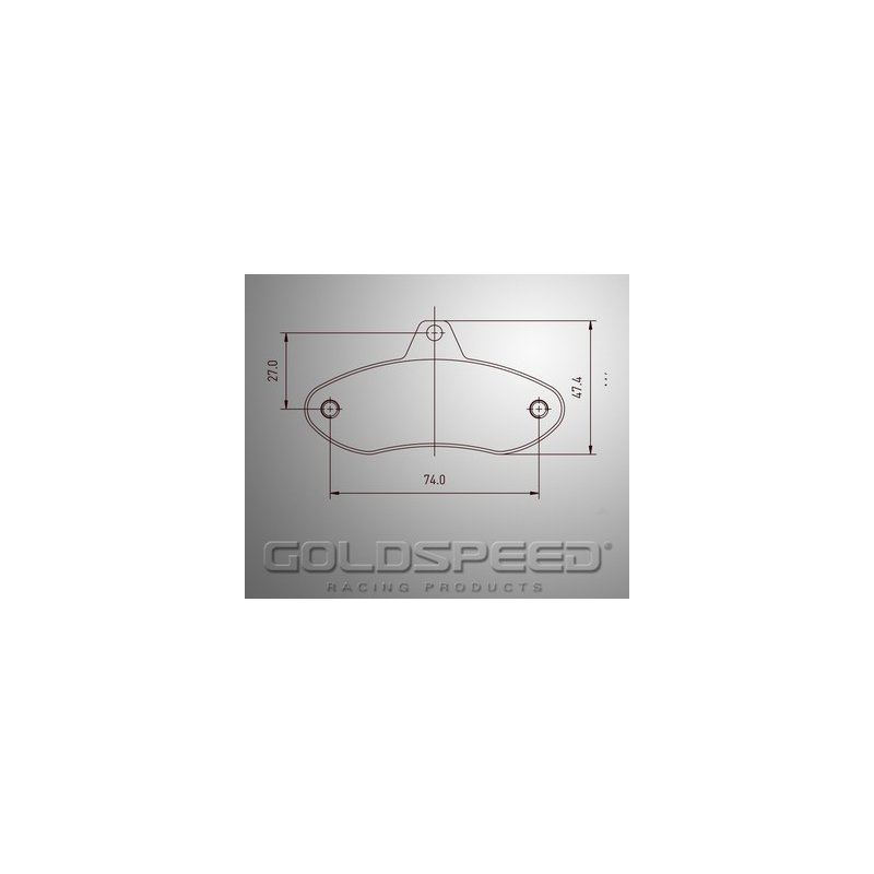 Set brake pads EA Comp/First/Gold kart for Wild, speed Racin