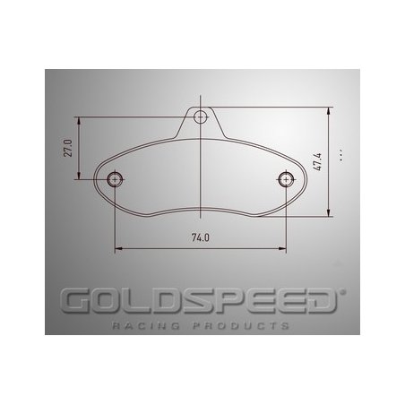 Set remblokken EA Comp/First/Wildkart van Goldspeed Racing -490