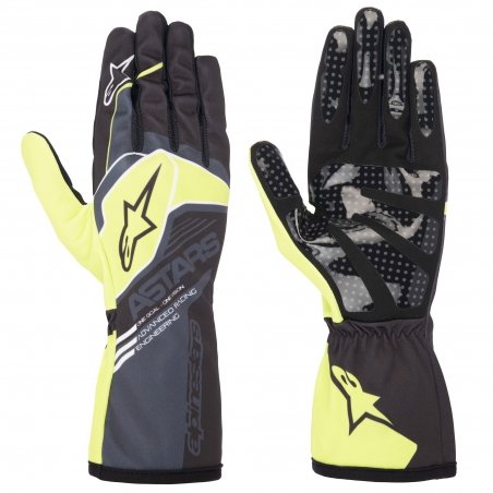 Alpinestars Tech 1-K Race V2 Corporate børnehandsker antracit-lime