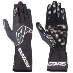 Luvas infantis Alpinestars Tech 1-K Race V2 One Vision preto-cinza