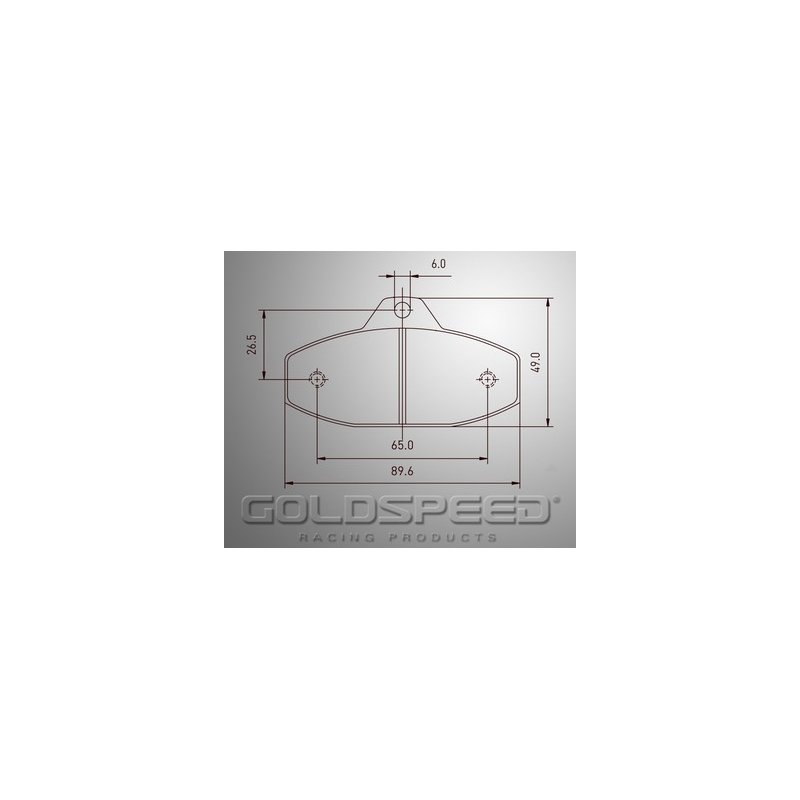 Set remblokken SKM/EVO-2 van Goldspeed Racing -491