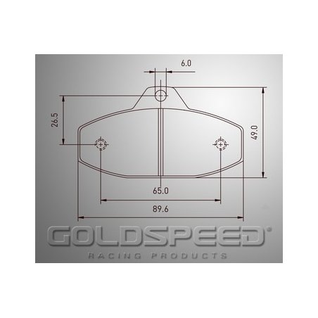 Conjunto de frenos de carreras almohadillas SKM/EVO-2 Goldspeed -491