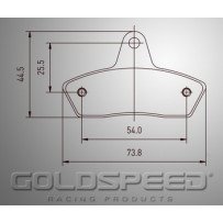 Set remblokken Birel en Wildkart van Goldspeed Racing -405