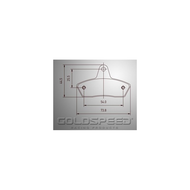 Haase conjunto de pastilhas de freio / Intrepid / Birel / Parolin / SCM Speed ​​Racing Ouro -492