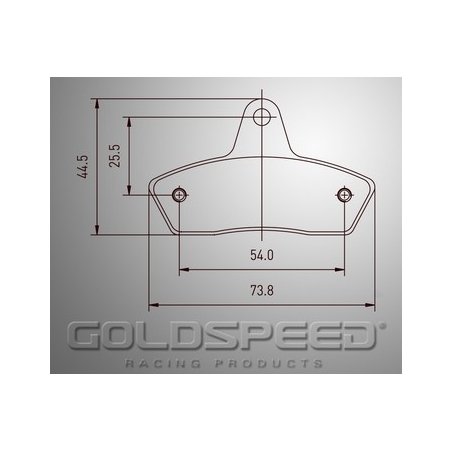 Haase conjunto de pastilhas de freio / Intrepid / Birel / Parolin / SCM Speed ​​Racing Ouro -492
