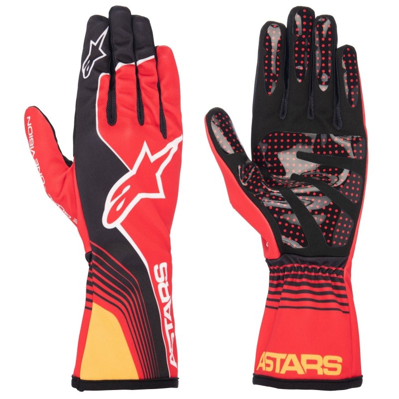 Guantes niño Alpinestars Tech 1-K Race V2 Future Rojo-Naranja