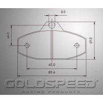 Energy Corse set di pastiglie / SCM Racing Speed ​​Oro -501