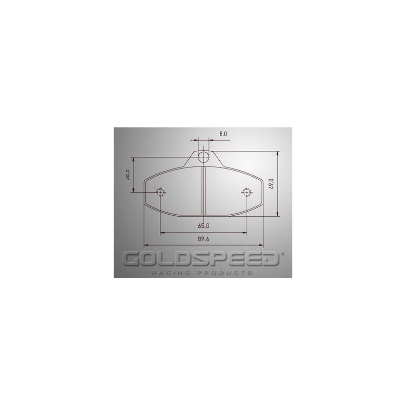Energia Corse conjunto de pastilhas de freio / Speed ​​Racing SCM Ouro -501