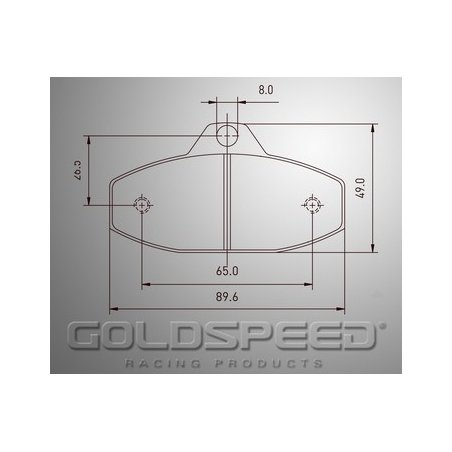 Energia Corse conjunto de pastilhas de freio / Speed ​​Racing SCM Ouro -501