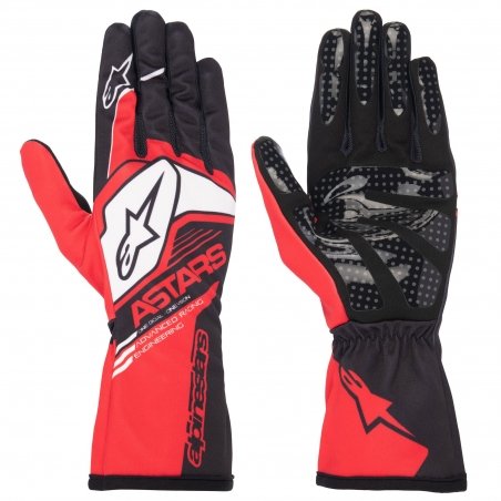 Alpinestars Tech 1-K Race V2 Corporate lasten hanskat puna-musta
