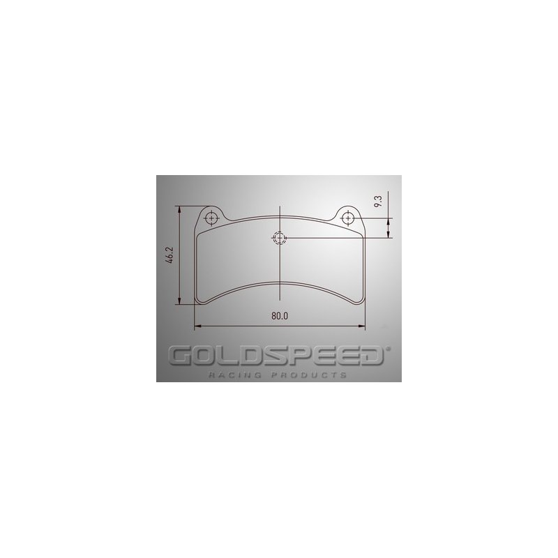 Set brake pads Intrepid EVO-8 Behind, by Gold speed Racing-5