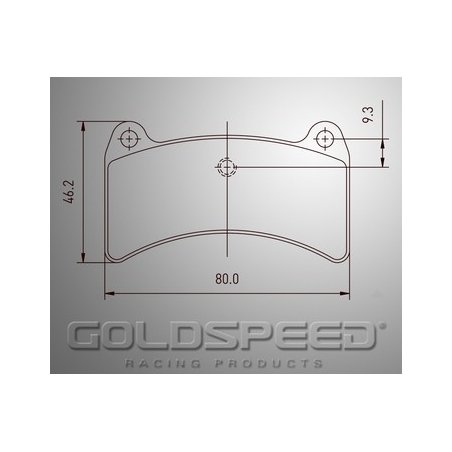Set remblokken Intrepid Evo-8 van Goldspeed Racing -502