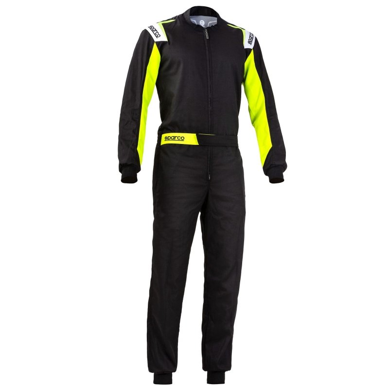 Sparco Rookie Kart overall Preto-Fluo Yellow