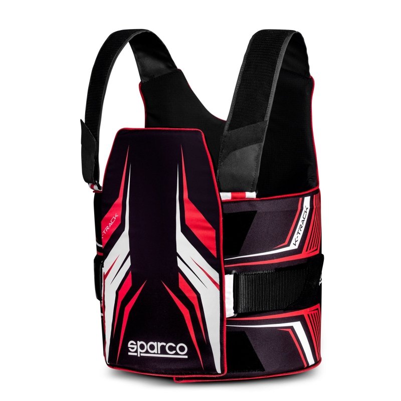 Sparco K-Track Rib Protector FIA Zwart-Rood