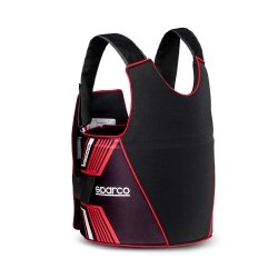 Protector Costillas Sparco K-Track FIA Negro-Rojo