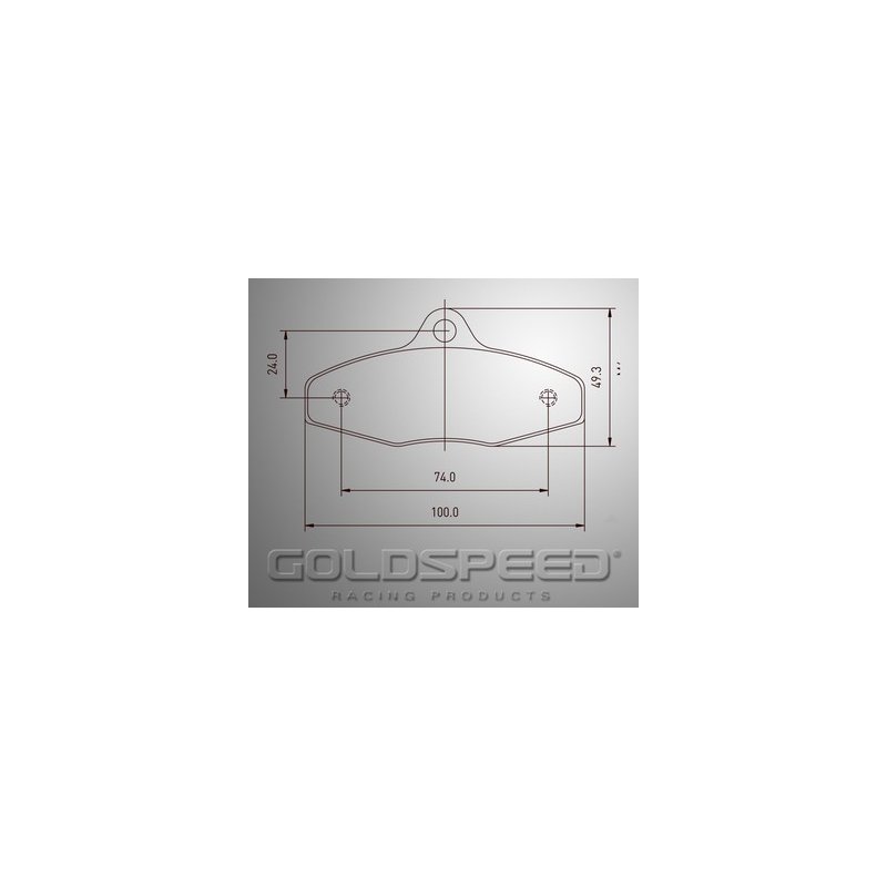 Conjunto de pastilhas de travões EA / Birel / Speed ​​Racing Primeiro ouro -510