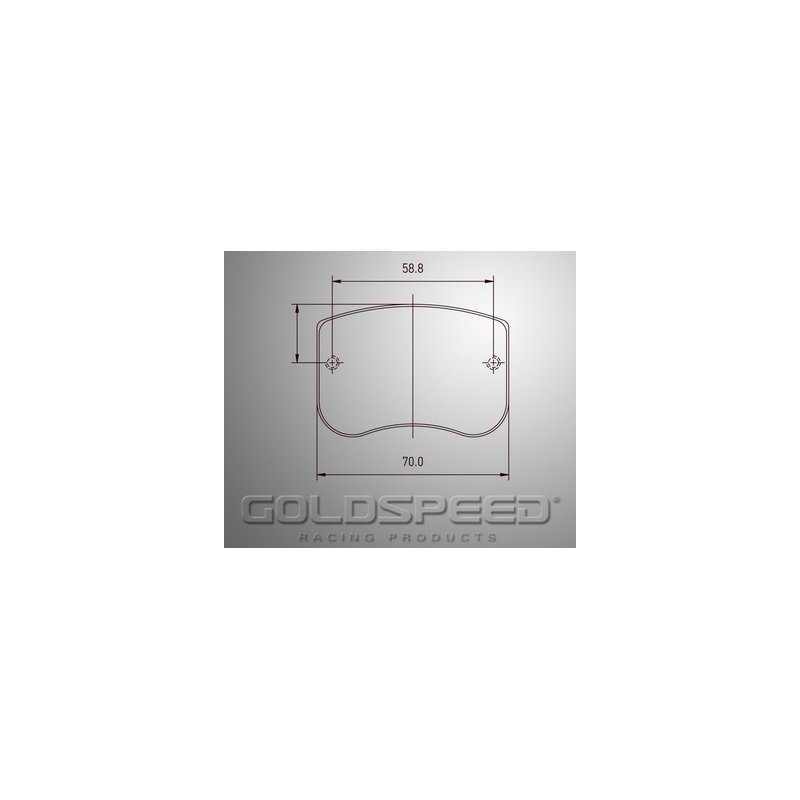 Set di pastiglie freno racing Dino Noleggio Goldspeed -513