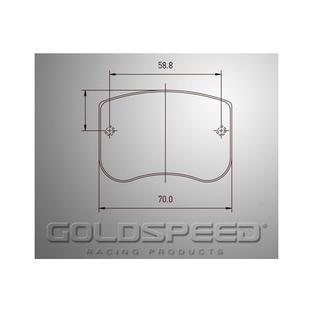 Set di pastiglie freno racing Dino Noleggio Goldspeed -513