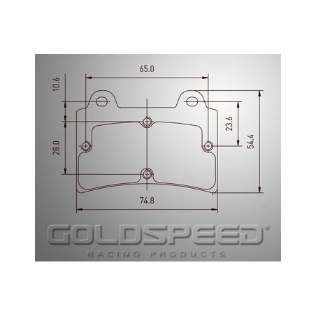 Set brake pads Arrow Behind Gold's speed Racing-515