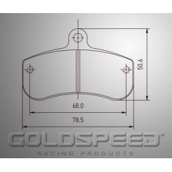 Aseta jarrupalojen Haase Runnervan Goldspeed Racing -516