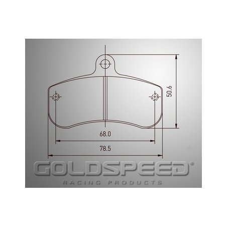 Set remblokken Haase Runnervan Goldspeed Racing -516