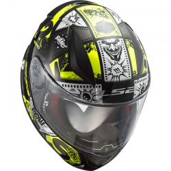 LS2 Rapid Vignette Mini Helmet Sort-Yellow