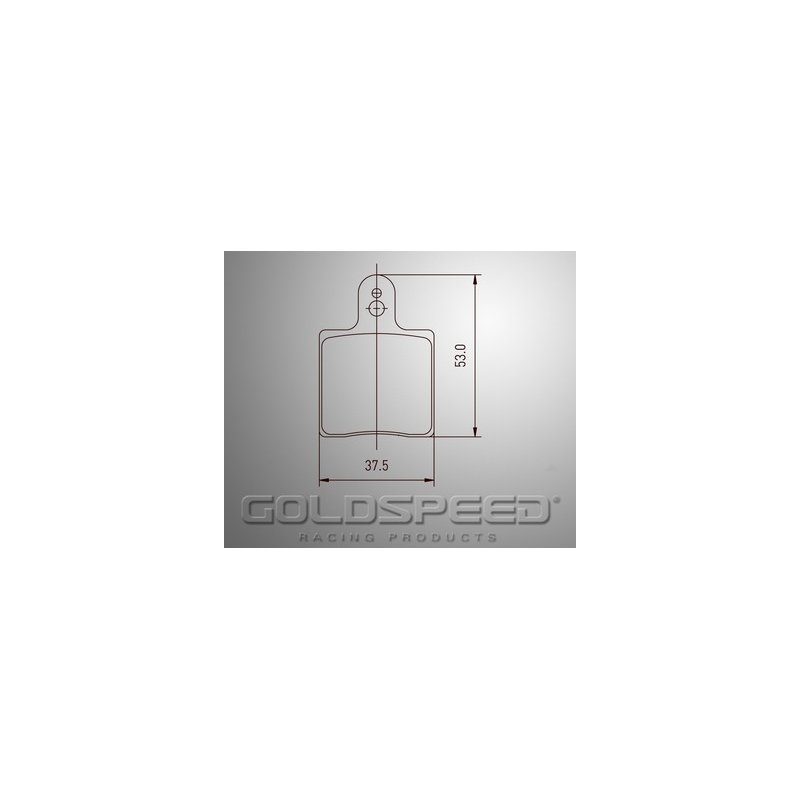 Juego de pastillas de freno Intrepid / AMV de Goldspeed Carreras -522