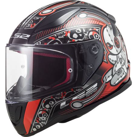Helm LS2 Rapid Voodoo Mini Schwarz-Rot