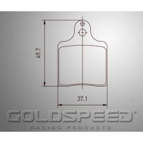 Aseta jarrupalojen Interpid EVO 3 Goldspeed Racing -523