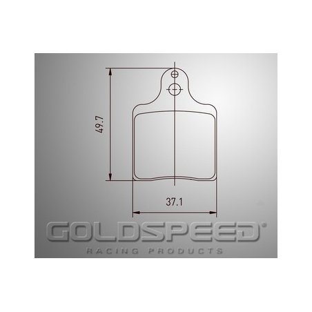 Set remblokken Interpid EVO-3 van Goldspeed Racing -523