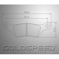Pastiglie dei freni da corsa insieme RM1/Maguravan Goldspeed -525