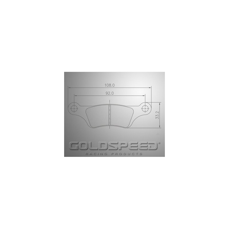 Set brake pads RM1/Magura Behind Gold's speed Racing-525
