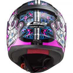 LS2 Rapid Voodoo Mini Helmet Black-Fluo Purple | Kart Racing