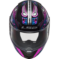 LS2 Rapid Voodoo Mini Helm Zwart-Fluo Paars