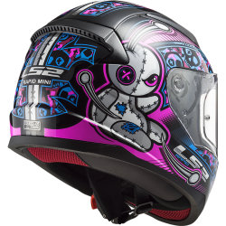 LS2 Rapid Voodoo Mini Helmet Sort-Fluo Purple