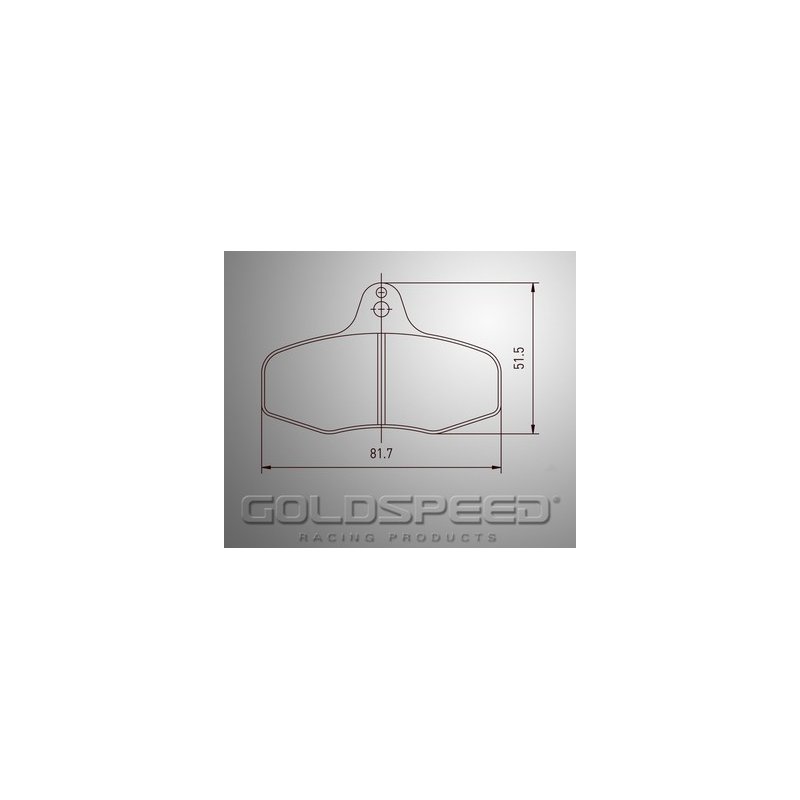 Set brake pads Intrepid EVO 3 rear of Gold speed Racing-536