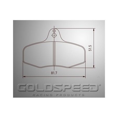 Set brake pads Intrepid EVO 3 rear of Gold speed Racing-536