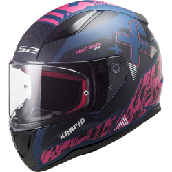 Helm LS2 Rapid Xtreet Mattblau-Lila