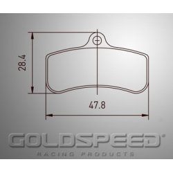 Set remblokken PCR van Goldspeed Racing -540