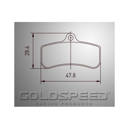 Aseta jarrupalojen PCR Goldspeed Racing -540