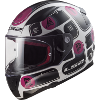 LS2 Rapid Brick helmet Musta-Purple