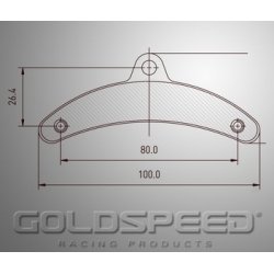 Conjunto de pastilhas de travões Birel Corrida Goldspeed -549