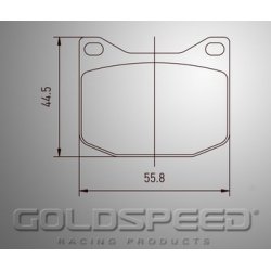 Set remblokken K-Kart/Maranello/MS kart van Goldspeed Racing -557
