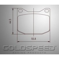 Set remblokken K-Kart/Maranello/MS kart van Goldspeed Racing -557